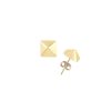 Jewellery Lisa Freede Earrings | Lisa Freede Small Solid Pyramid Stud Earrings Gold