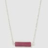 Jewellery Miz Casa & Co Necklaces | Miz Casa & Co Maz Necklace Silver Red Jasper