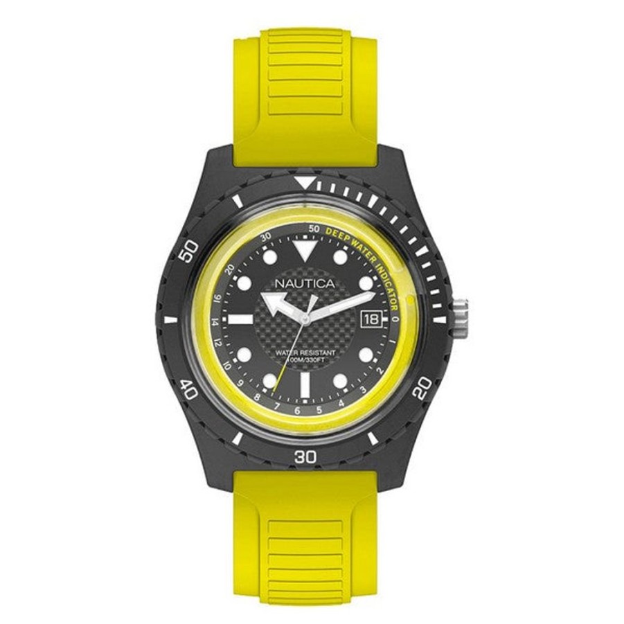 Watches Nautica Silicone Watches | Nautica Napibz003 (44 Mm) Men'S Watch