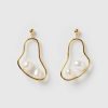 Jewellery Izoa Earrings | Izoa Mya Earrings Gold Freshwater Pearl