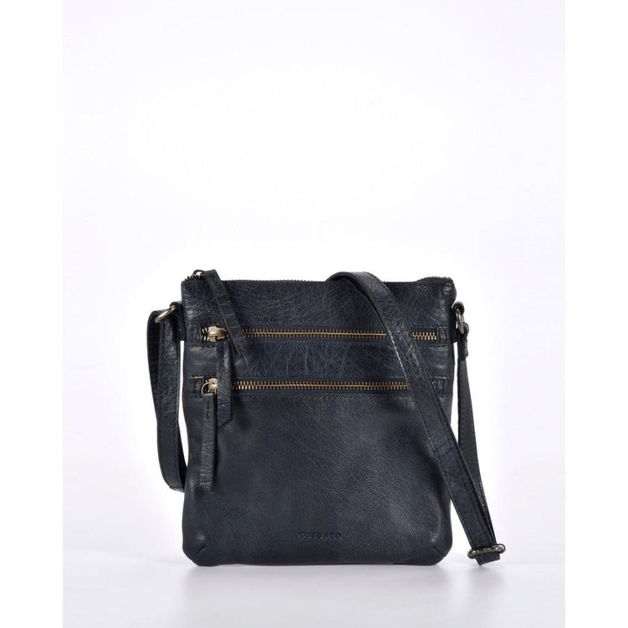 Handbags Cobb & Co | Cobb & Co Barton Leather Zipped Shoulder Bag