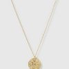 Jewellery Izoa Necklaces | Izoa Two Moons Coin Necklace Gold