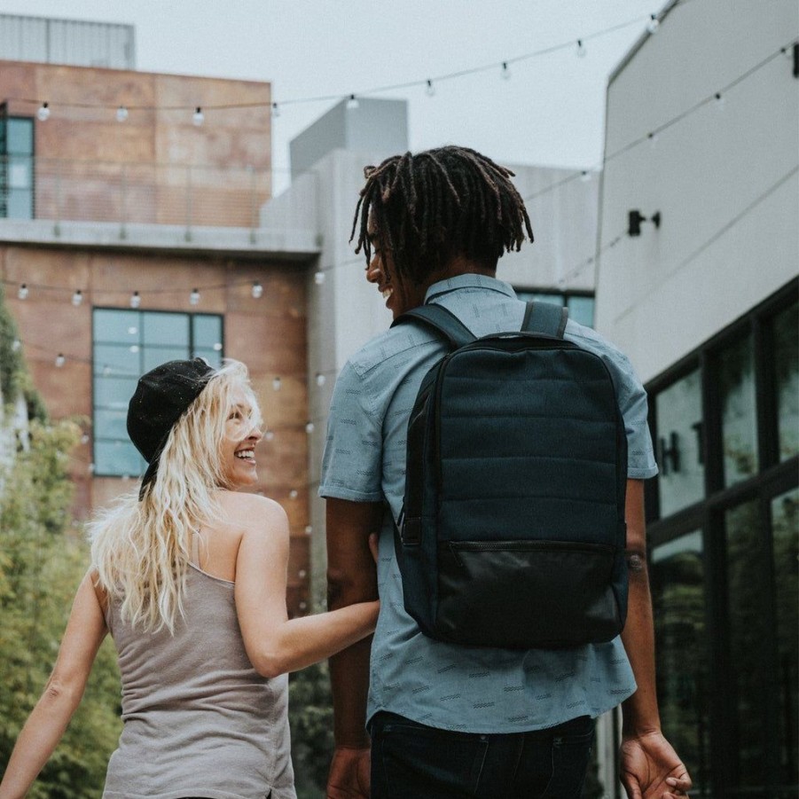 Men PX Backpacks | Px Hank Lightweight Backpack Navy Blue