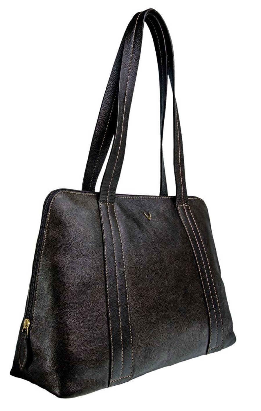 Handbags Hidesign | Hidesign Cerys Leather Multi-Compartment Shoulder Bag Black