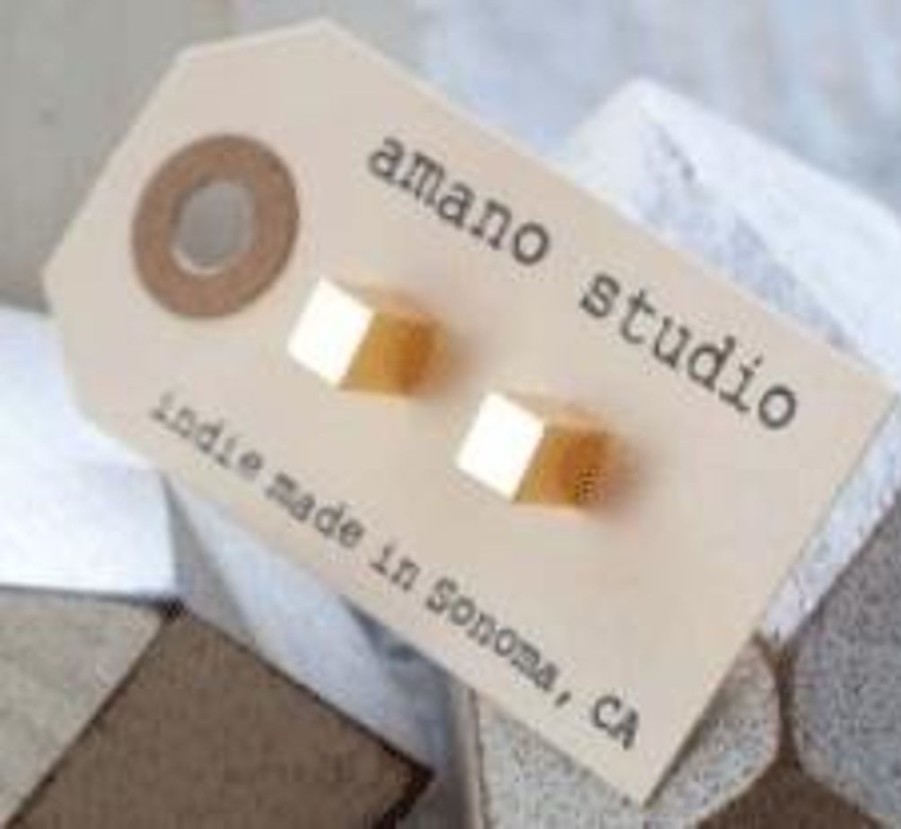 Jewellery Amano Studio Earrings | Amano Studio Mod Cube Post Earrings