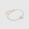 Jewellery Izoa Bracelets | Izoa Coral Bracelet Gold Pearl