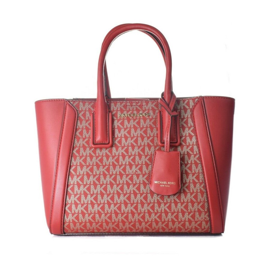 Handbags Michael Kors | Michael Kors 35F2G6Kc5V-Chili-Gld Red Leather Satchel Bag