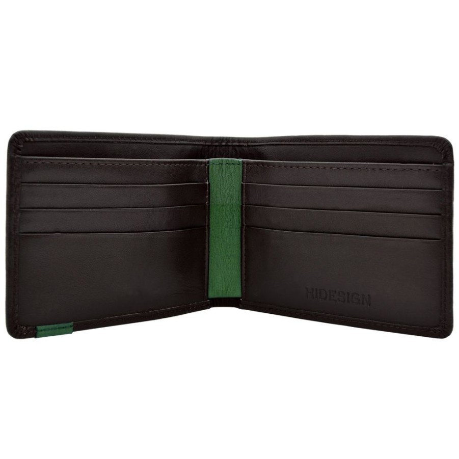 Wallets Hidesign Bifold & Trifold Wallets | Hidesign Dylan Slim Thin Simple Leather Bifold Wallet Black