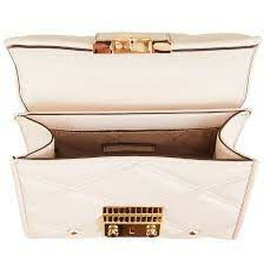 Handbags Michael Kors | Michael Kors 35F2Gnrc6I-Lt-Cream White Quilted Shoulder Bag 19 X 13 X 8 Cm