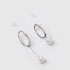 Jewellery Izoa Earrings | Izoa Bodywork Earrings Silver Freshwater Pearl