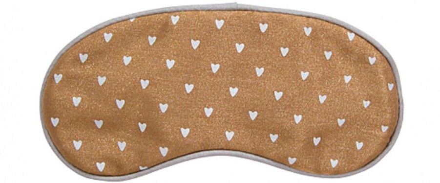 Women Annabel Trends Travel Accessories | Sweet Dreams Bronze Heart Eye Mask