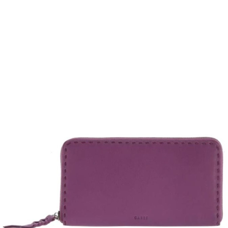 Wallets Gabee Zip Around Wallets | Gabee Harriet Rfid Zip Leather Purse