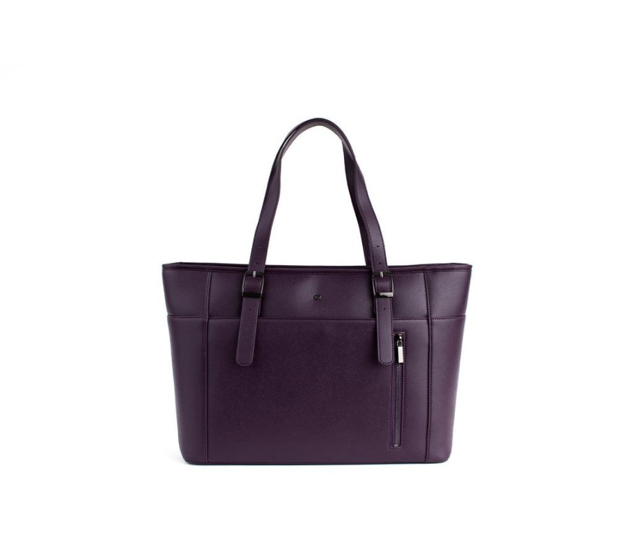 Handbags GUNAS NEW YORK | Gunas New York Miley Purple Vegan Leather Laptop Bag