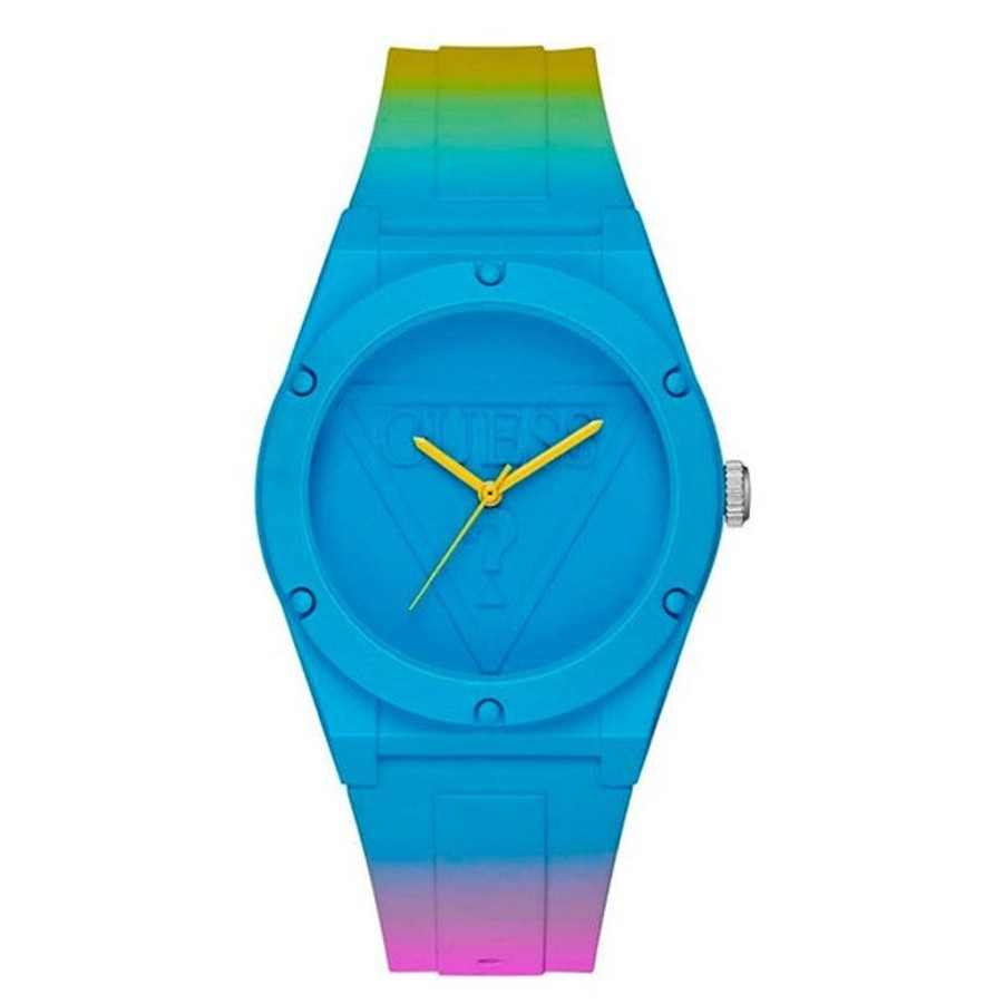 Watches Guess Silicone Watches | Unisex Watch Guess W0979L28 (O 41 Mm)