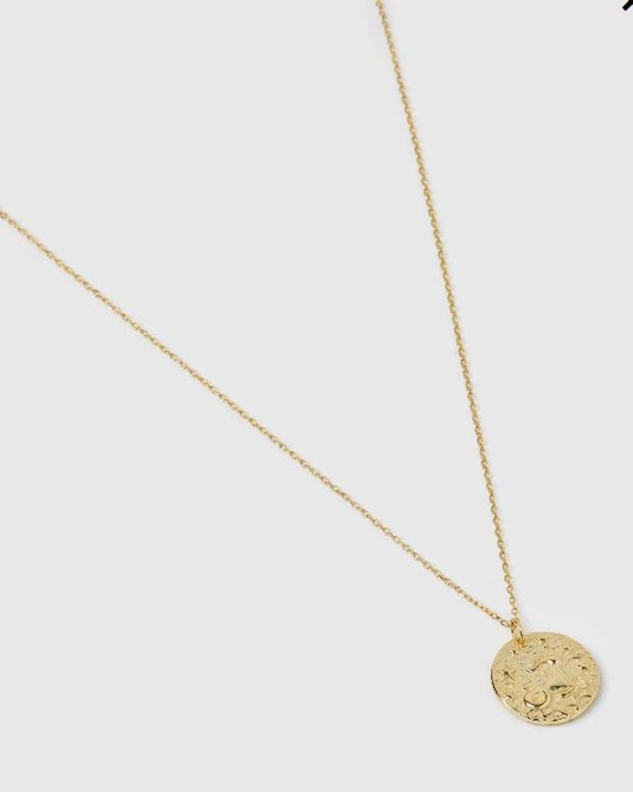 Jewellery Izoa Necklaces | Izoa Star Sign Necklace Capricorn Gold