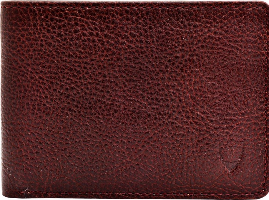 Wallets Hidesign Bifold & Trifold Wallets | Hidesign Giles Vegetable Tanned Leather Wallet With Coin Pocket Brown