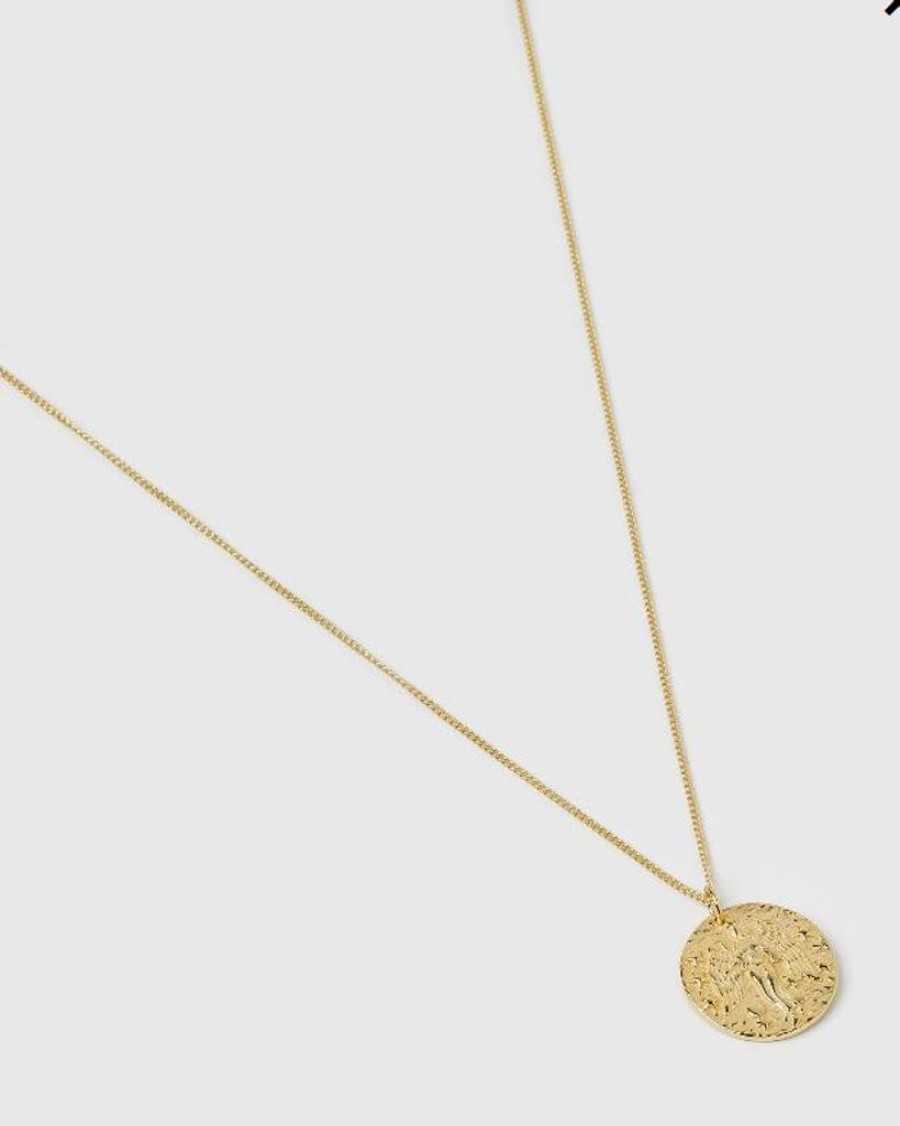 Jewellery Izoa Necklaces | Izoa Star Sign Necklace Virgo Gold