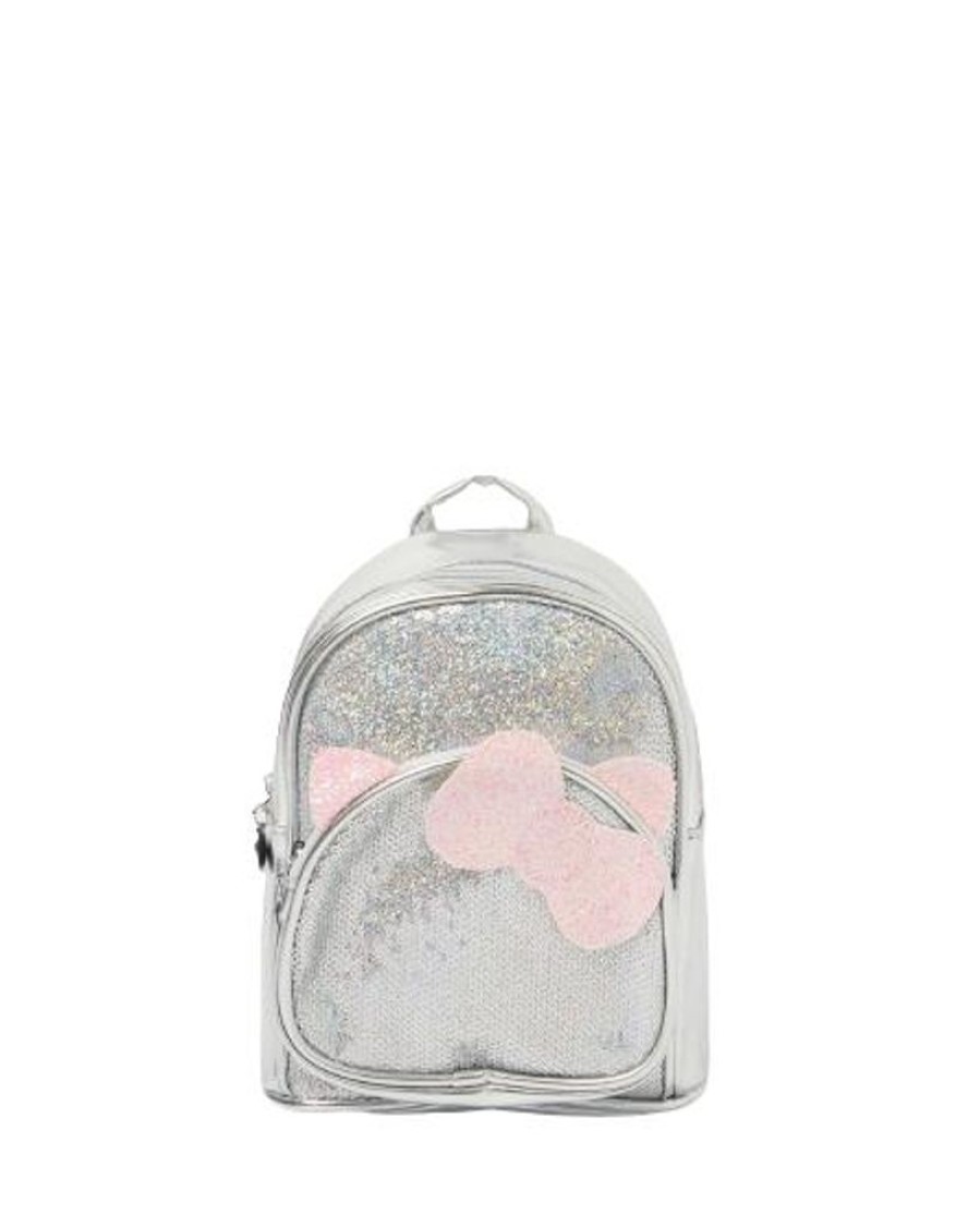 Kids Izoa Bags | Izoa Kids Matilda Backpack Silver