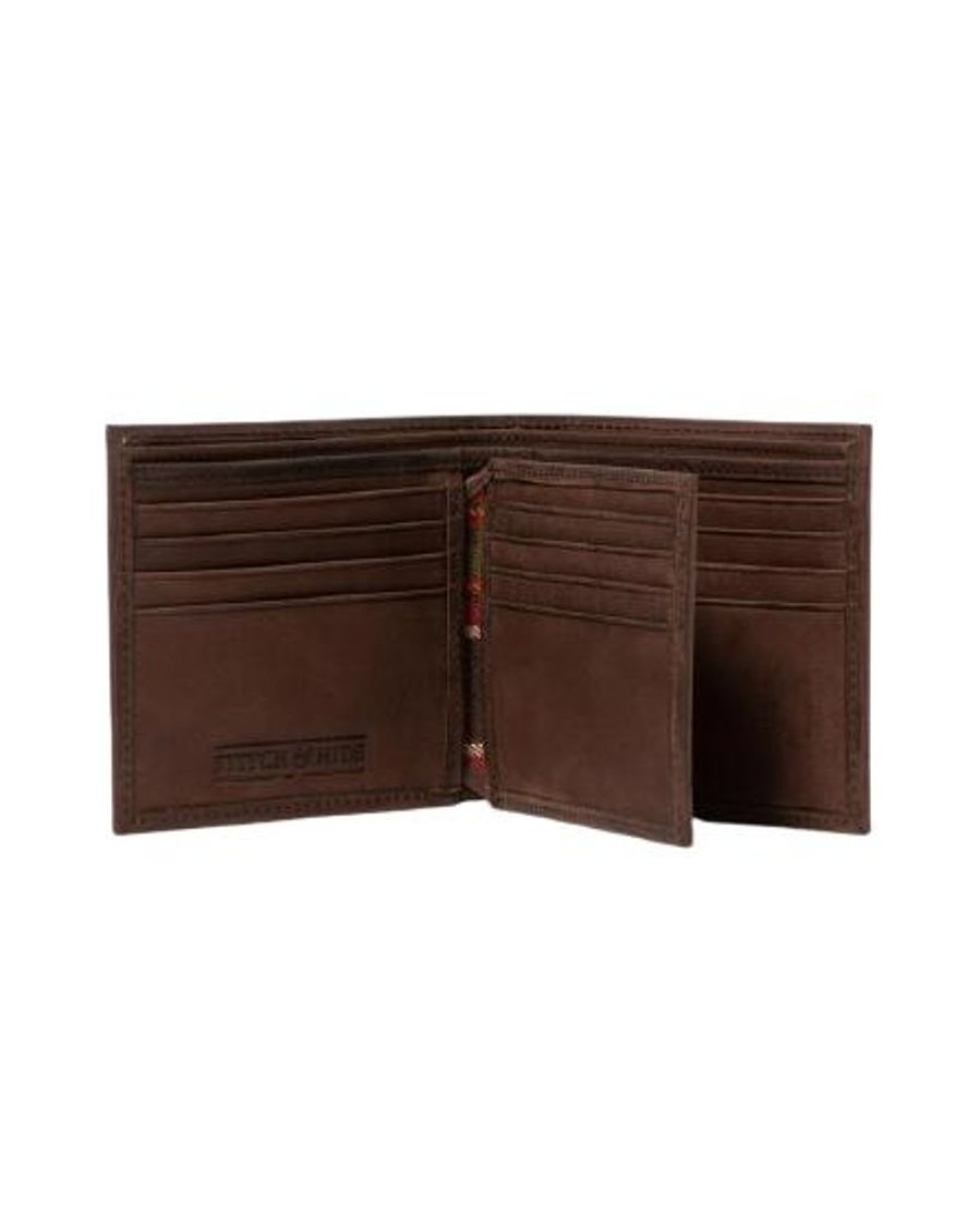 Wallets Stitch & Hide Bifold & Trifold Wallets | Stitch & Hide Leather Henry Men'S Bi-Fold Wallet Brown