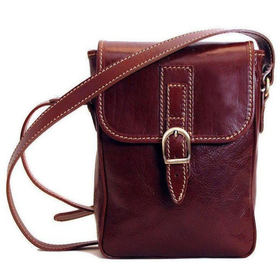 Men Floto Satchels & Messengers | Floto Leather Poste Field Satchel Bag