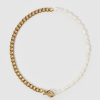 Jewellery Miz Casa & Co Necklaces | Miz Casa & Co Thea Necklace Gold Pearl