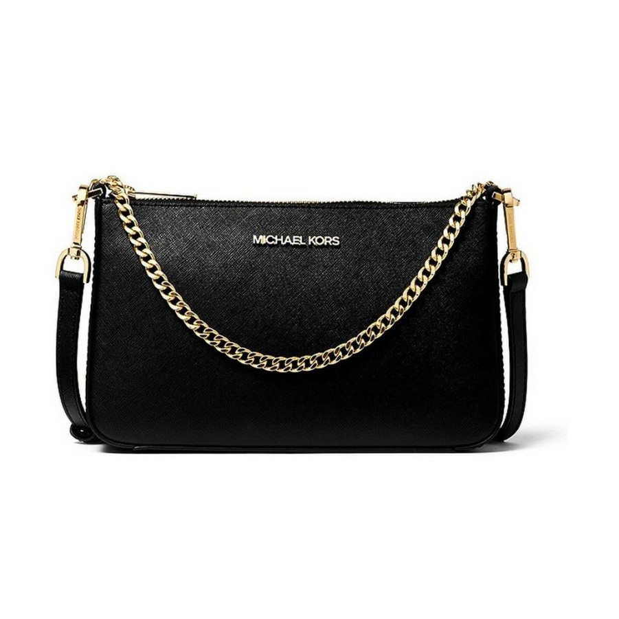 Handbags Michael Kors | Michael Kors 35S0Gtvu6L-Black Blackleather Shoulder Bag