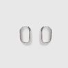 Jewellery Izoa Earrings | Izoa Tessa Hoop Earrings Silver