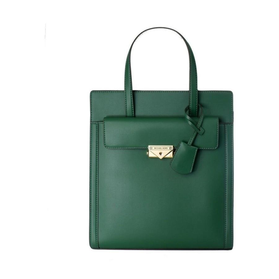 Handbags Michael Kors | Michael Kors 35F2G0Et6O-Jewel-Green Green Leather Satchel Bag