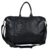 Handbags Gabee | Gabee Washed Leather Parkes Travel/Duffel Bag Black