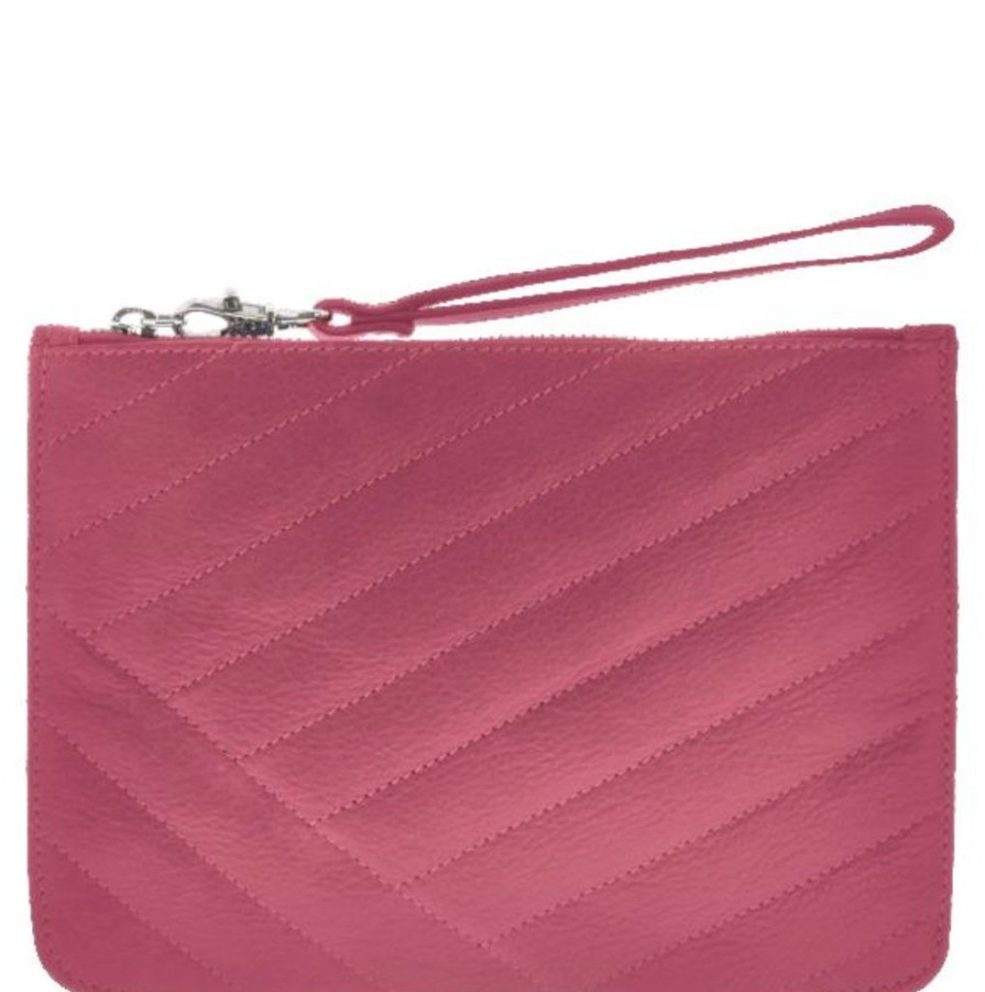 Handbags Gabee | Gabee Quilted Leather Miller Wristlet Clutch