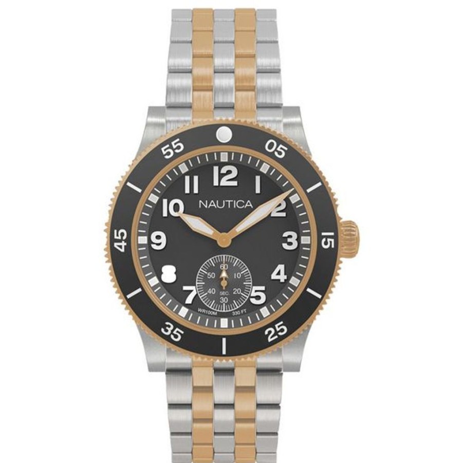 Watches Nautica Metal Watches | Nautica Naphst004 (44 Mm) Men'S Watch