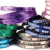 Jewellery Good Works Bracelets | Good Works Make A Difference Rainbow Metallic Wrap Around Bracelet