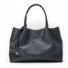 Handbags GUNAS NEW YORK | Gunas New York Naomi Dark Gray Vegan Leather Tote Bag