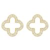 Jewellery LATELITA LONDON Earrings | Latelita London Open Clover Earring