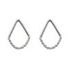 Jewellery Ichu Earrings | Ichu Tiny Triangle Chain Sterling Silver Drop Earrings