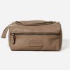 Women Stitch & Hide Travel Accessories | Stitch & Hide Leather Jett Toiletry Bag Oak Brown