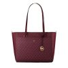 Handbags Michael Kors | Michael Kors 35T1G5Mt7B-Mulberry-Mlt Maroon Leather Tote Bag