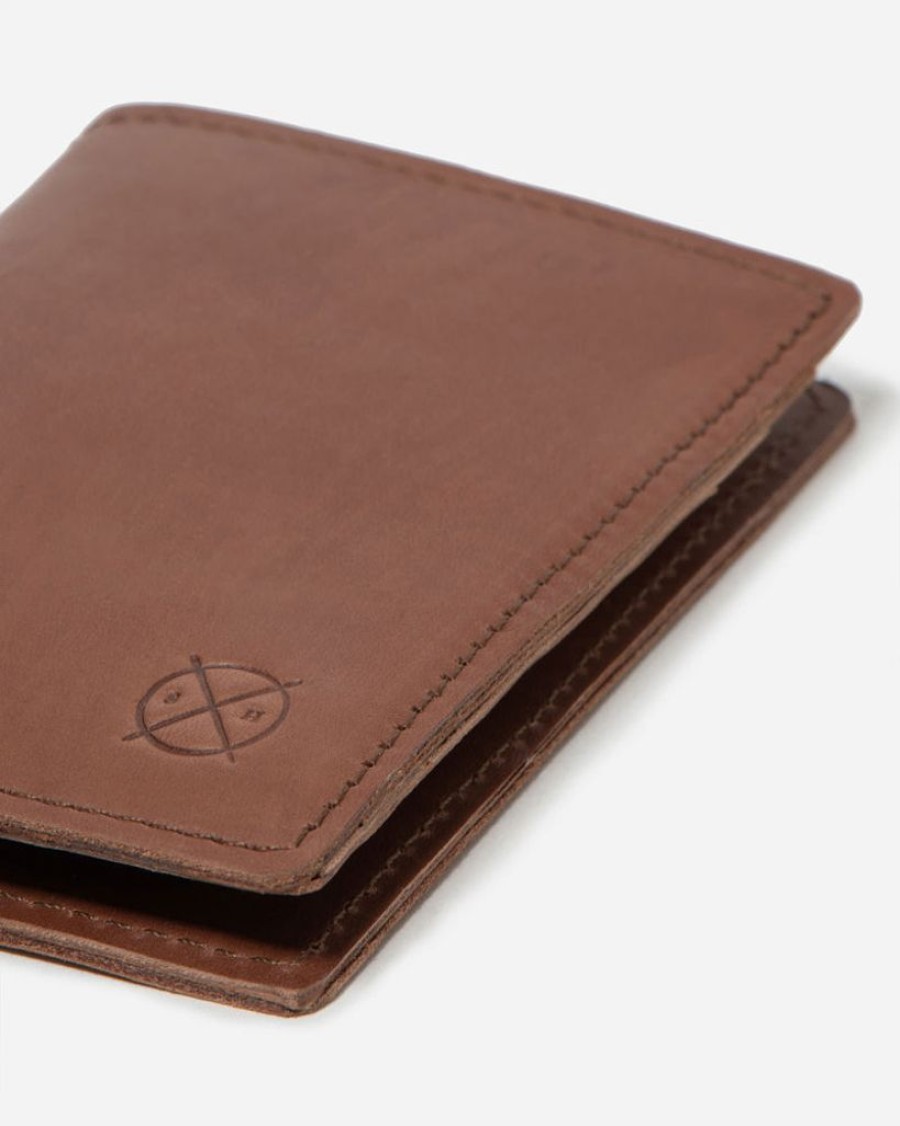 Wallets Stitch & Hide Bifold & Trifold Wallets | Stitch & Hide Leather Cameron Men'S Wallet Maple Brown