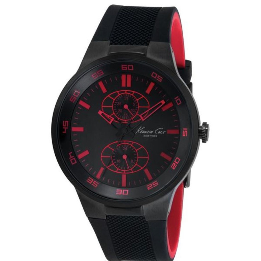 Watches Kenneth Cole Silicone Watches | Kenneth Cole Ikc8033 (42 Mm) Men'S Watch