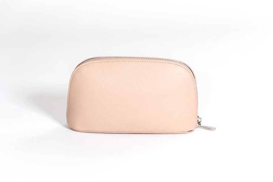 Women Hoopla Cosmetic Bags | Hoopla Leather Make-Up Bag Light Pink