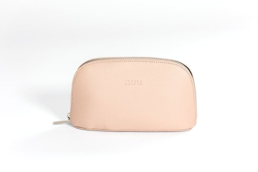 Women Hoopla Cosmetic Bags | Hoopla Leather Make-Up Bag Light Pink