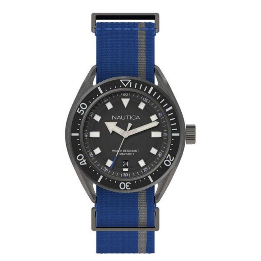 Watches Nautica Metal Watches | Nautica Napprf002 (45 Mm) Men'S Watch