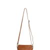 Handbags Hoopla | Hoopla Leather Mini Crossbody Slouch/Clutch Tan