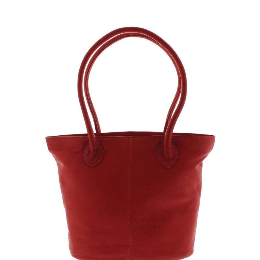 Handbags Gabee | Gabee Leather Jane Tote Red