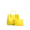 Handbags GUNAS NEW YORK | Gunas New York Jane Lemon Yellow Vegan Leather Satchel