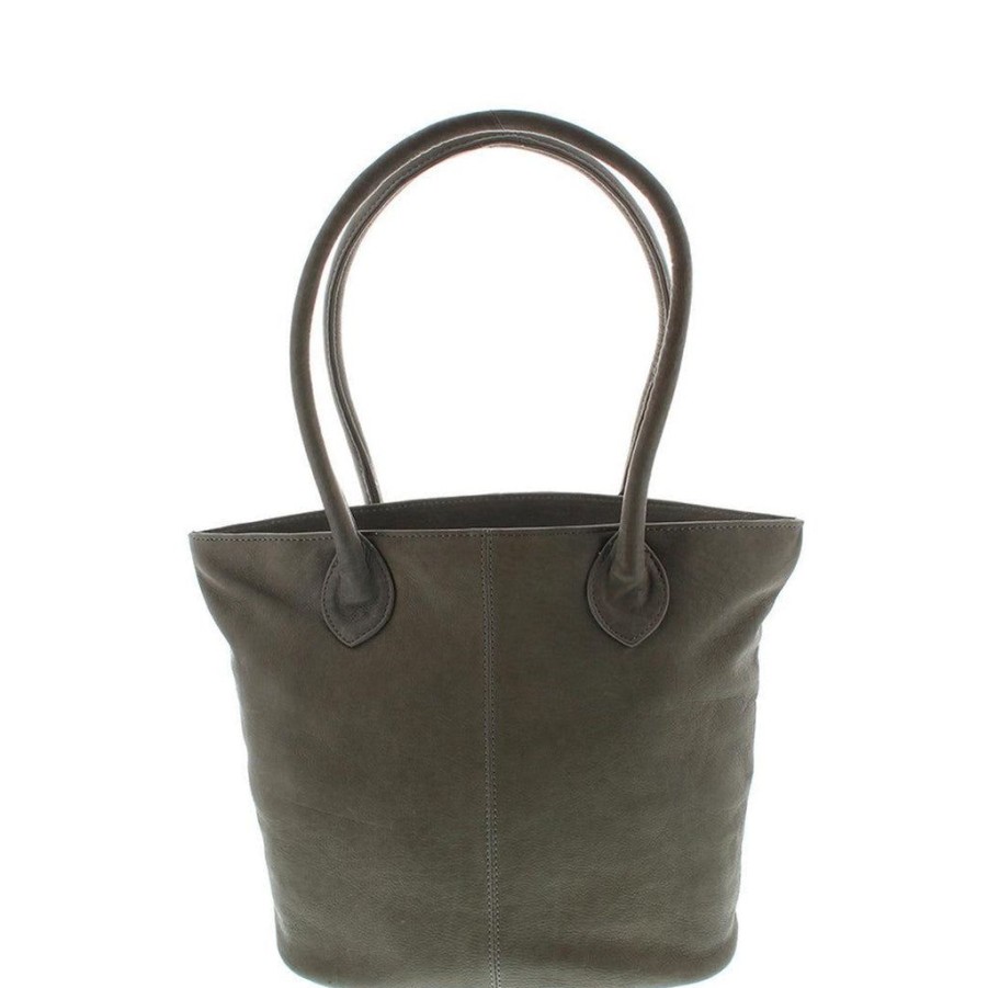 Handbags Gabee | Gabee Leather Jane Tote Grey