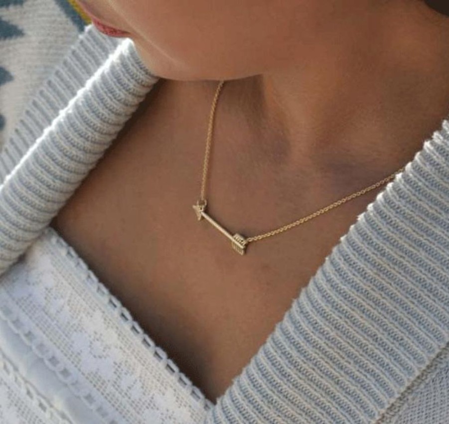 Jewellery Amano Studio Necklaces | Amano Studio Golden Arrow Necklace