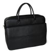 Men MJ room Briefcases | Mj Room Leather Laptop Briefcase Bag Black