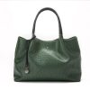 Handbags GUNAS NEW YORK | Gunas New York Naomi Dark Green Vegan Leather Tote Bag