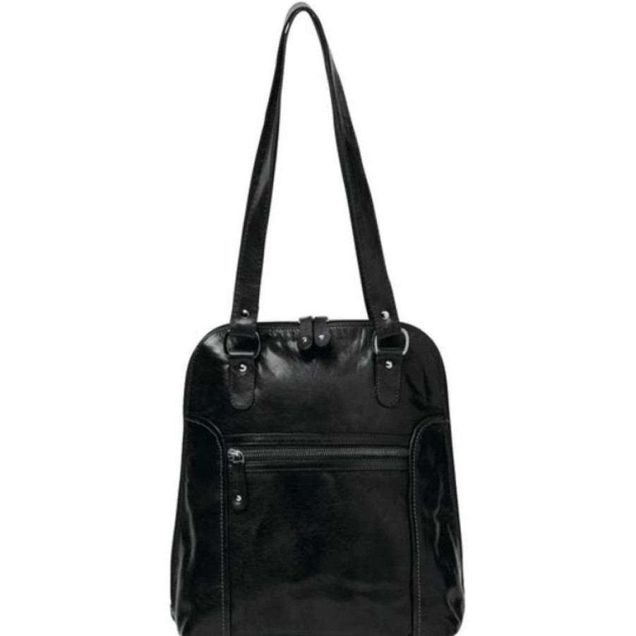 Handbags Cobb & Co | Cobb & Co Poppy Leather 2 In 1 Convertible Backpack/Shoulder Bag